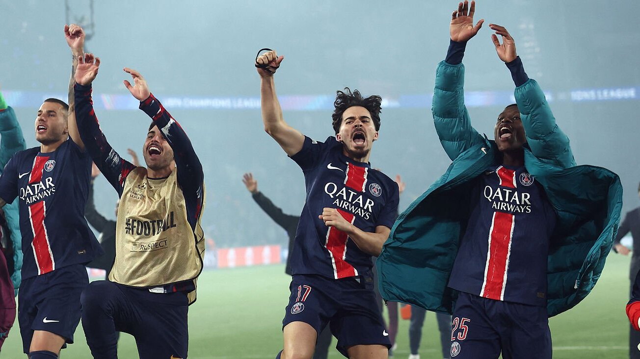 The Eiffel Tower and Champ-de-Mars in Paris where a potential PSG celebration is planned